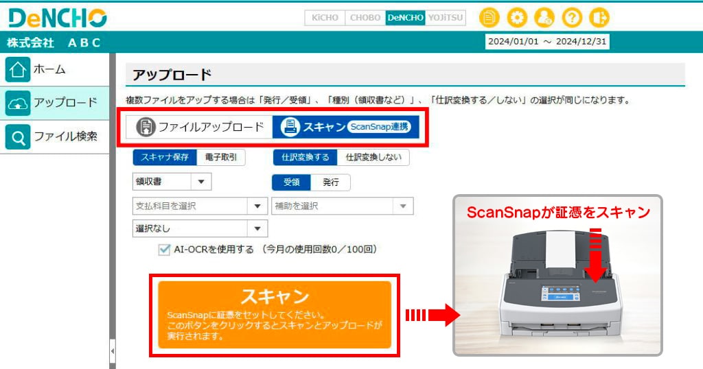 DeNCHO×ScanSnap連携について
